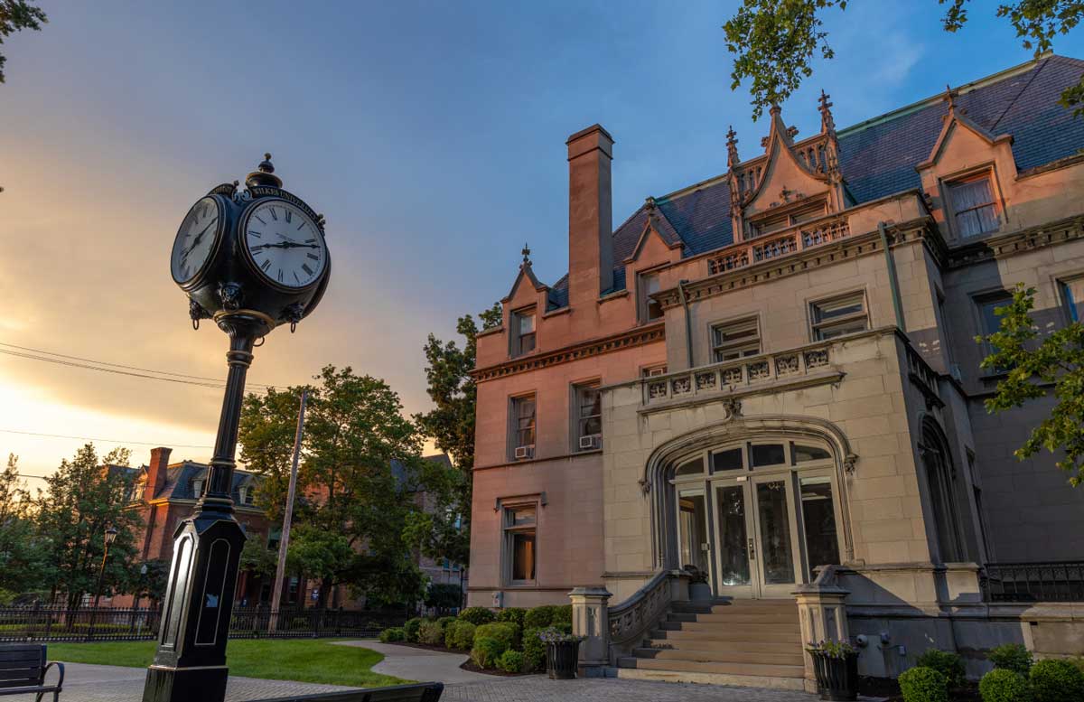 beautiful ornate building and historic clock